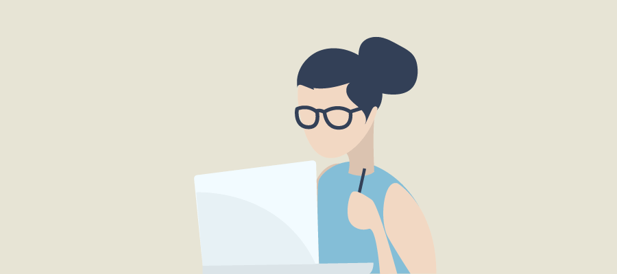 Illustration of a person at a desk with a tablet and plant, themed for a consumer-electronics media list.