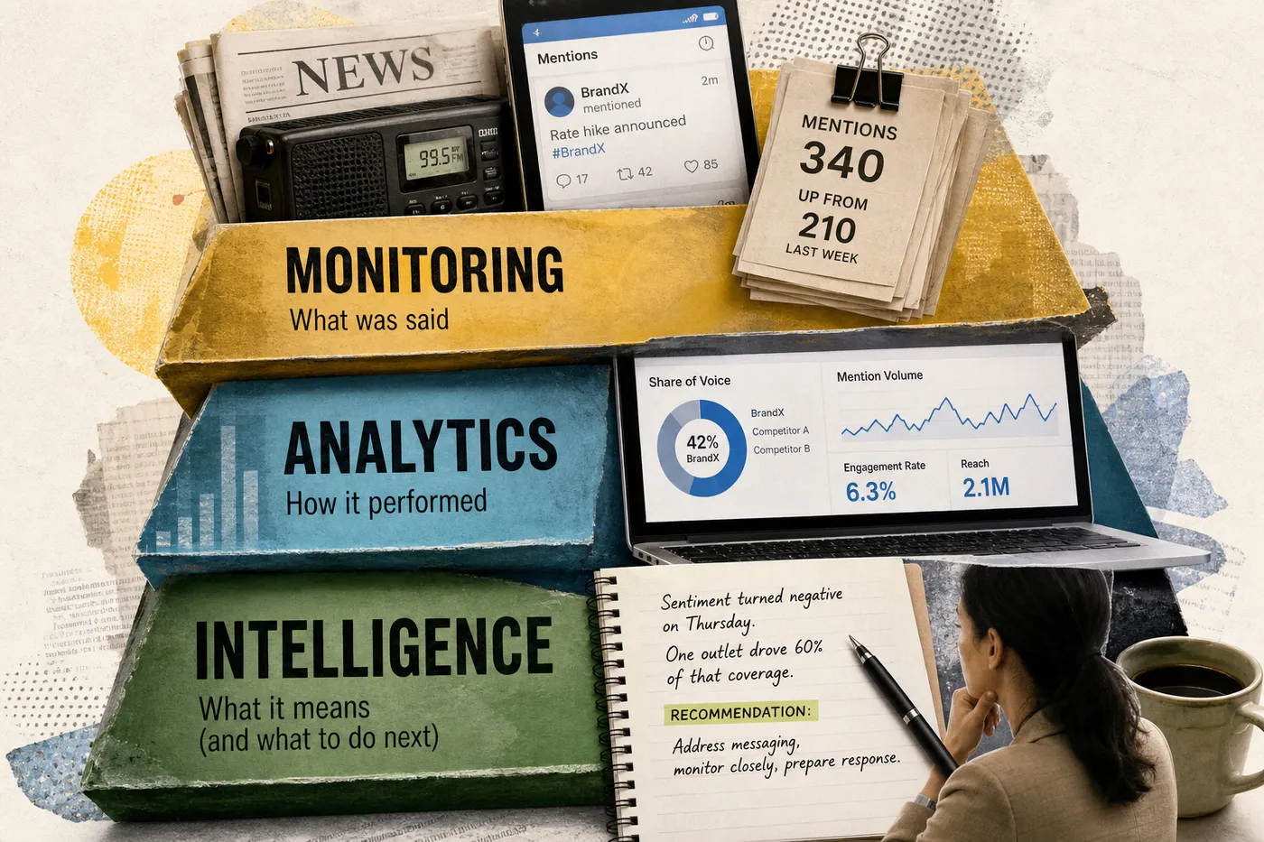 Media Monitoring vs. Media Intelligence vs. Media Analytics: What's the Difference?