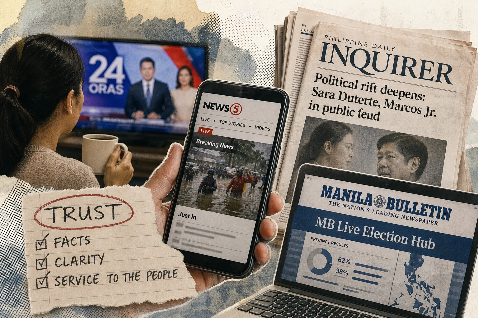 The most trusted media outlets in the Philippines: A 2024 update