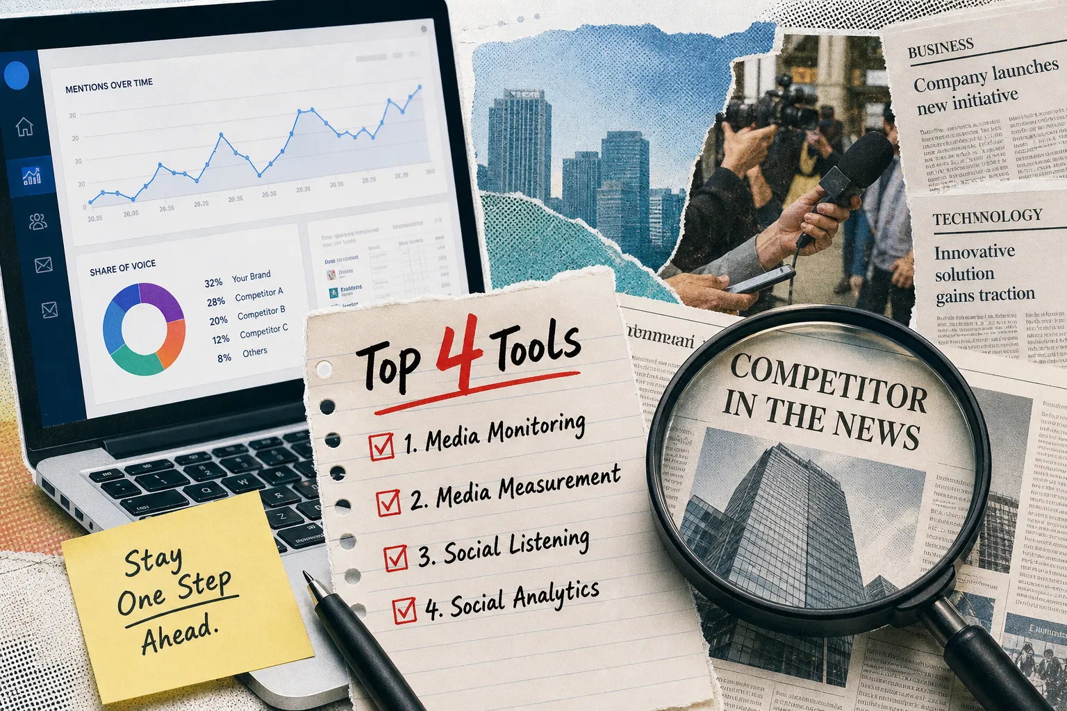 Top 4 Tools You Need to Monitor Your Competitor PR Activities